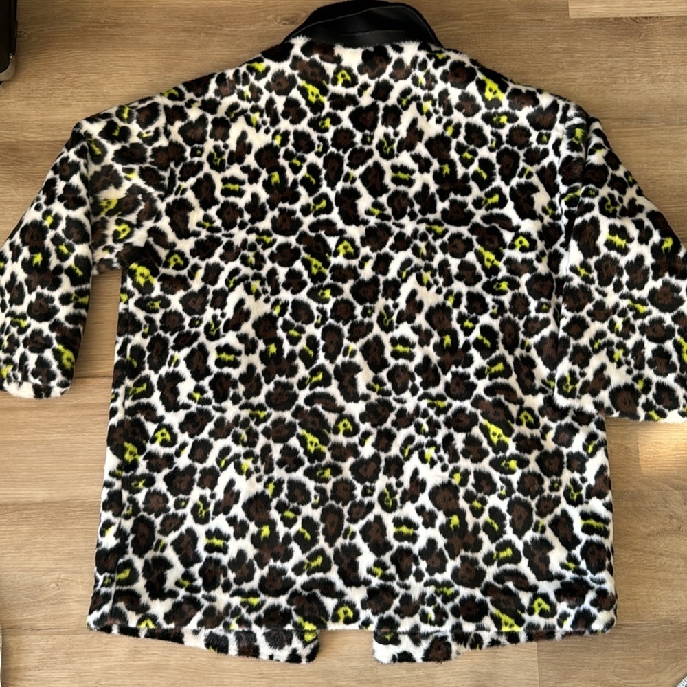 MOLLIOLLI. Bella Leopard Print Faux Fur Sz S NWT - Picture 13 of 15